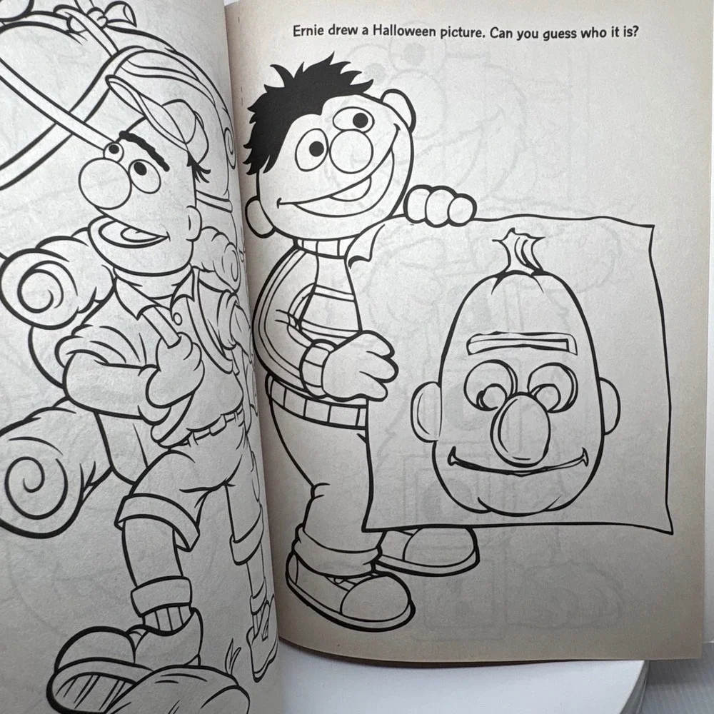 Sesame Street Spooky Monsters Halloween Coloring Activity Book Elmo Counting
